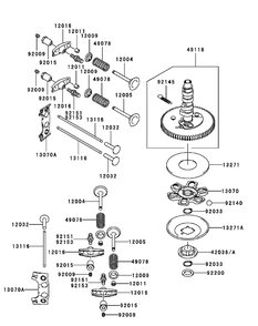 Fh680v-As29 Valve And Camshaft Diagram and Parts List for M54-KW (53BB5DBW150-23-HP)(2003 1/2) Cub Cadet Lawn Tractor